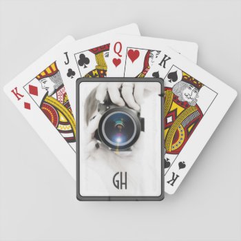 Monogram Photographer Playing Cards by MakeChecks at Zazzle