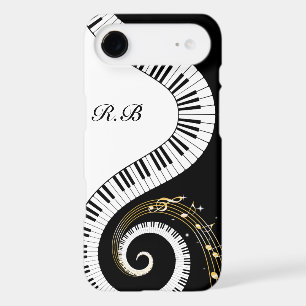 Monogram Piano Keys and Musical Notes iPhone 17 Air Case