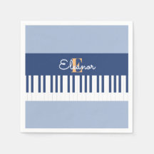Monogram Piano Keys Musical Keyboard Music Lover