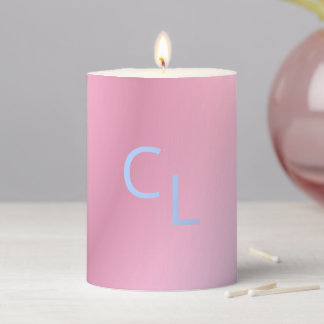 Monogram Pillar Candle