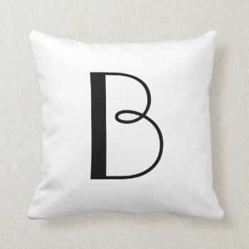 Monogram Pillows B by joacreations at Zazzle