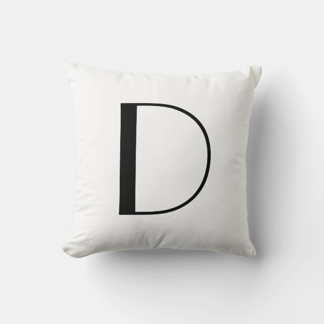 Monogram Pillows Letter D (Front)