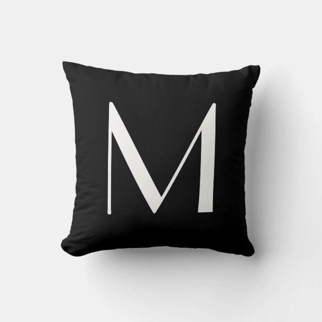 Monogram Pillows Letter M (Front)