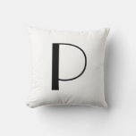 Monogram Pillows Letter P at Zazzle