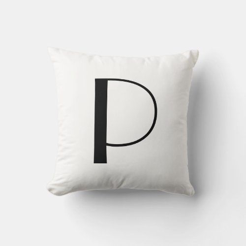 Monogram Pillows Letter P