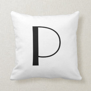 Monogram Pillows Letter P