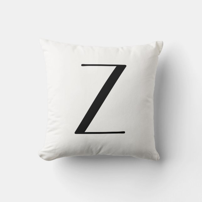 Monogram Pillows Letter Z (Front)