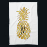 monogram pineapple towel<br><div class="desc">monogram pineapple kitchen towel</div>