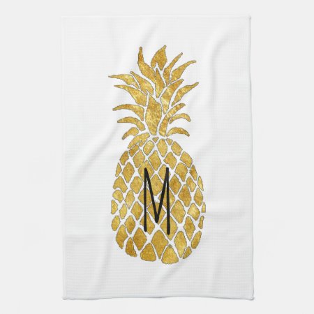 Monogram Pineapple Towel