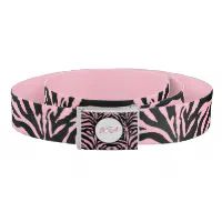 monogram print belt