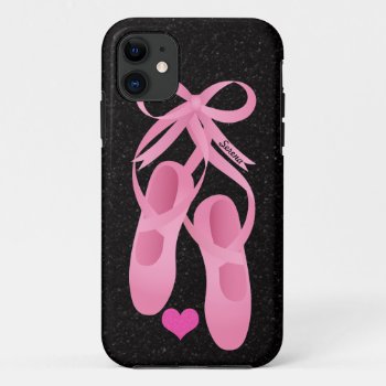 Monogram Pink Ballet Iphone 5 Cases by Godsblossom at Zazzle