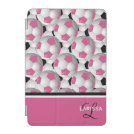 Monogram Pink Black Soccer Ball Pattern iPad Mini Cover Monogram Pink Black Soccer Ball Pattern iPad Mini Cover