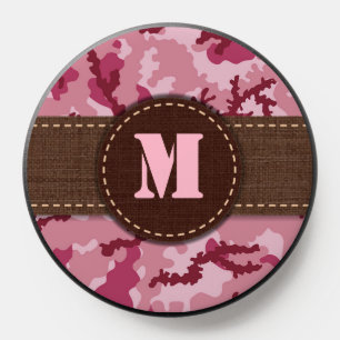 Monogram Pink Camouflage PopSocket