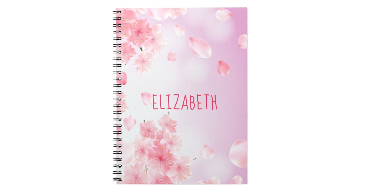 Monogram Vintage Flowers Pink Pastel Small Notepad, Zazzle