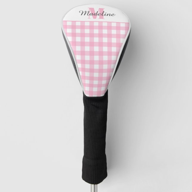 Monogram Pink Golf Head Cover (Front)