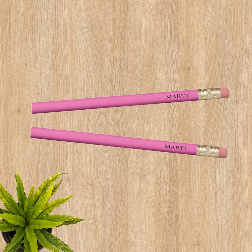 Monogram Pink Pencil