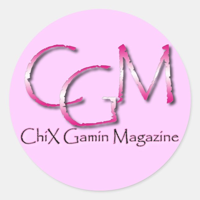 Monogram Pink Sticker (Front)