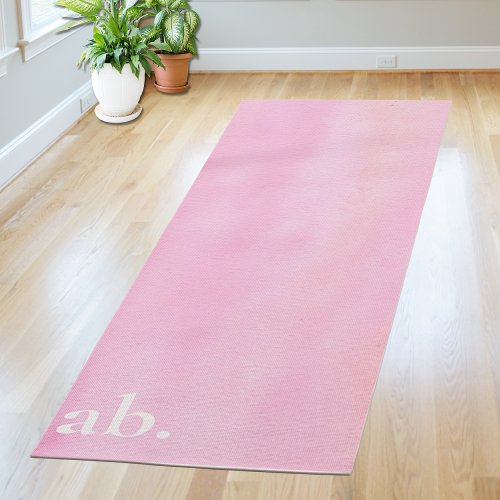 Monogram Pink  Yoga Mat