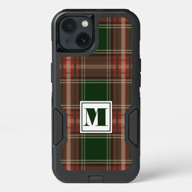 Monogram Plaid Otterbox iPhone Case (Back)