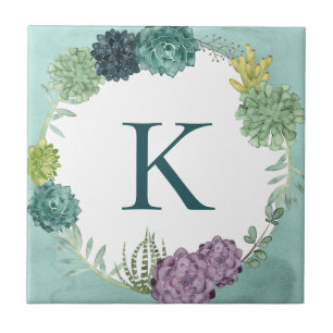 Monogram   Plant Happiness   Happines is Buying Pl Ceramic Tile