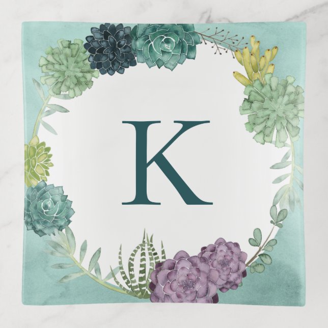 Monogram | Plant Happiness | Happines is Buying Pl Trinket Tray (Front)