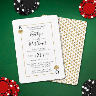 Monogram Playing Card 50th Wedding Anniversary