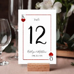 Monogram Playing Card Wedding Collection<br><div class="desc">Celebrate in style with these stylish and very trendy wedding table number cards. This design is easy to personalize with your special event wording and your guests will be thrilled when they see these fabulous table numbers. *** HOW TO ORDER *** Please customize and add each table number card to...</div>