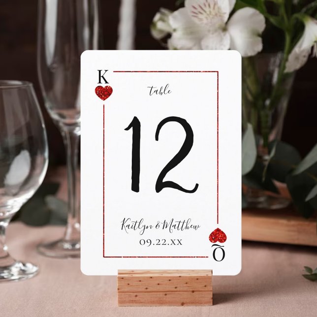 Monogram Playing Card Wedding Collection Table No. (Creator Uploaded)