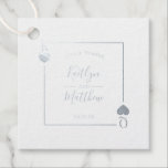 Monogram Playing Card Wedding Silver Foil Favor Tags<br><div class="desc">Celebrate in style with these elegant and very trendy real silver foil pressed wedding favor tags. This design is easy to personalize with your special event wording and your guests will be thrilled when they see these fabulous tags.</div>