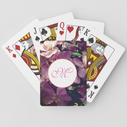 Monogram Playng Cards Blossom Magic