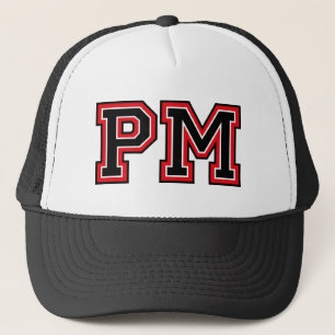 Monogram 'PM' Trucker Hat