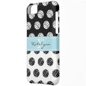Monogram Polka Dot Volleyballs iPhone 5 Case (Back Left)
