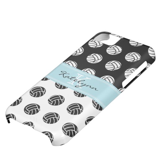 Monogram Polka Dot Volleyballs iPhone 5 Case (Bottom)