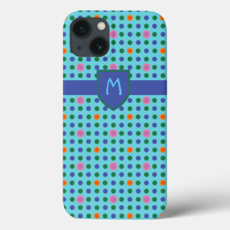 Monogram Polka Dots Custom iPad Mini Case