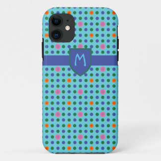 Monogram Polka Dots Custom iPhone 5 Xtreme Case
