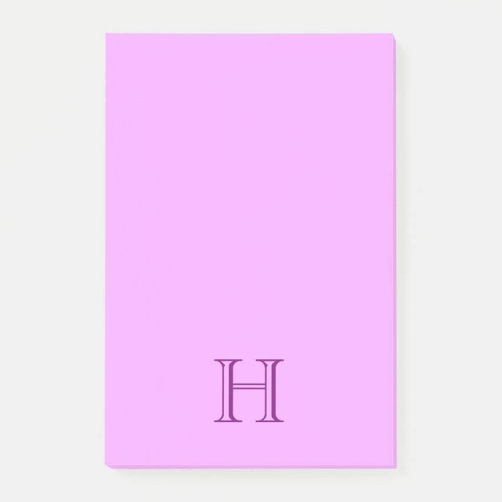 monogram post it notes