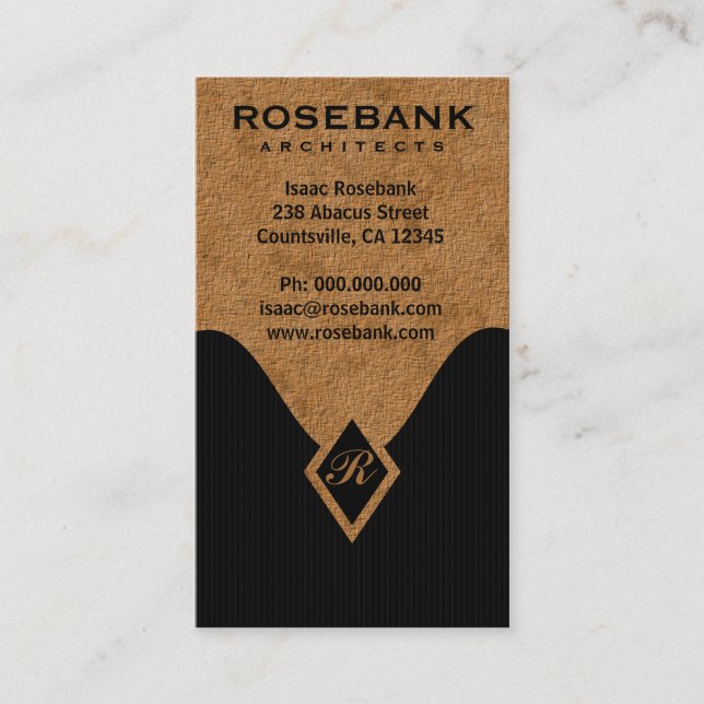 Monogram Professional Business Cards (Front)