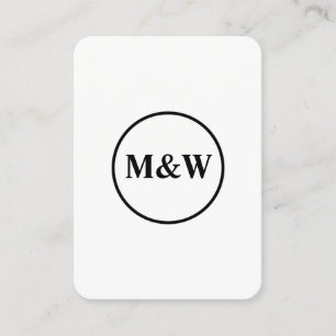 Monogram Professional Elegant Business Card