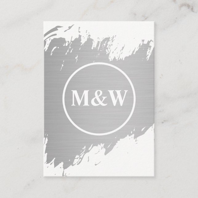 Monogram Professional Elegant Business Card (Front)