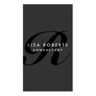 Monogram Professional Elegant Fashion Designer Business Card Template