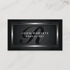 Monogram Professional Elegant Modern Black