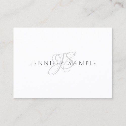 Monogram Professional Simple Template Elegant Business Card