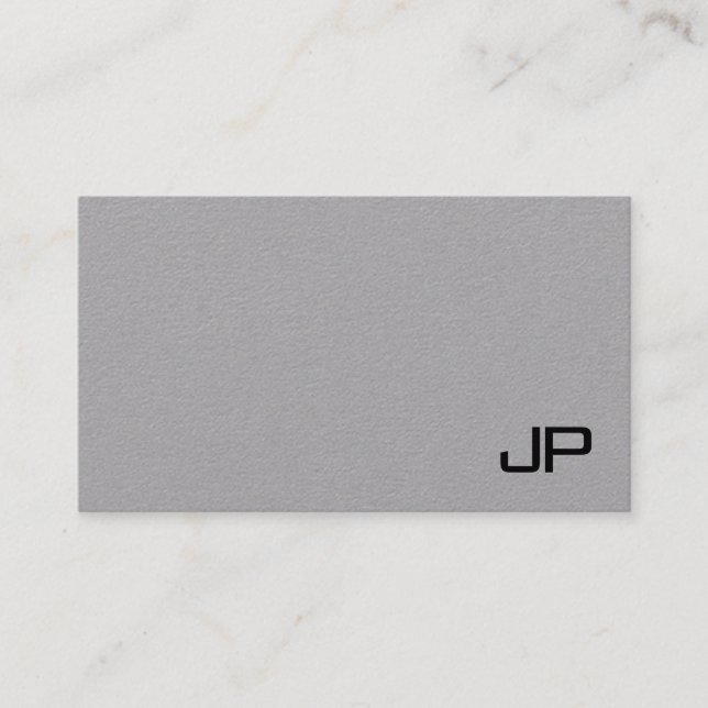 Monogram Professional Simple Template Modern Business Card (Front)