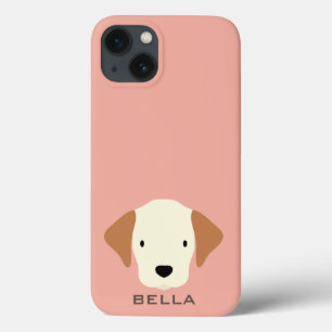 Monogram. Pups Rule! Cute Puppy Dog. iPhone 13 Case