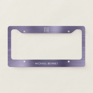 Monogram Purple Brushed Metallic