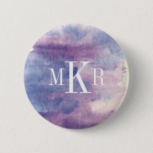 Monogram Purple Haze II Pinback Button
