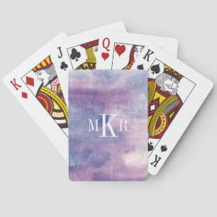 Monogram   Purple Haze II Poker Cards