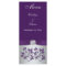Monogram Purple, Silver Grey Floral Menu Card