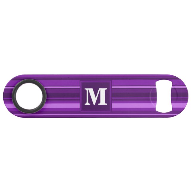 Monogram purple stripes bar key (Front (Horizontal))