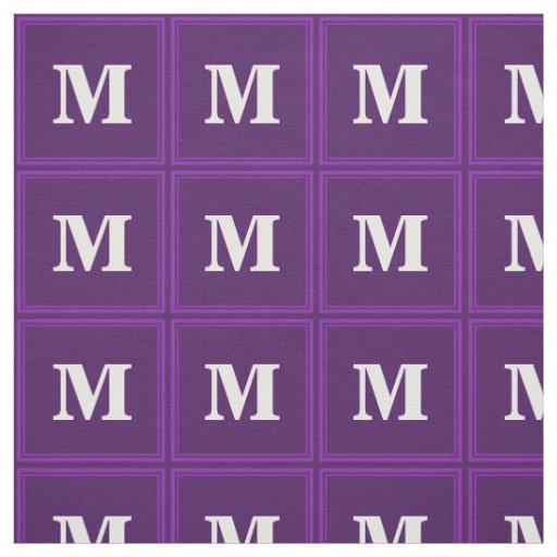 Monogram purple stripes fabric
